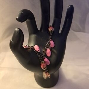 Vintage Elegant Pink Stone Bracelet
